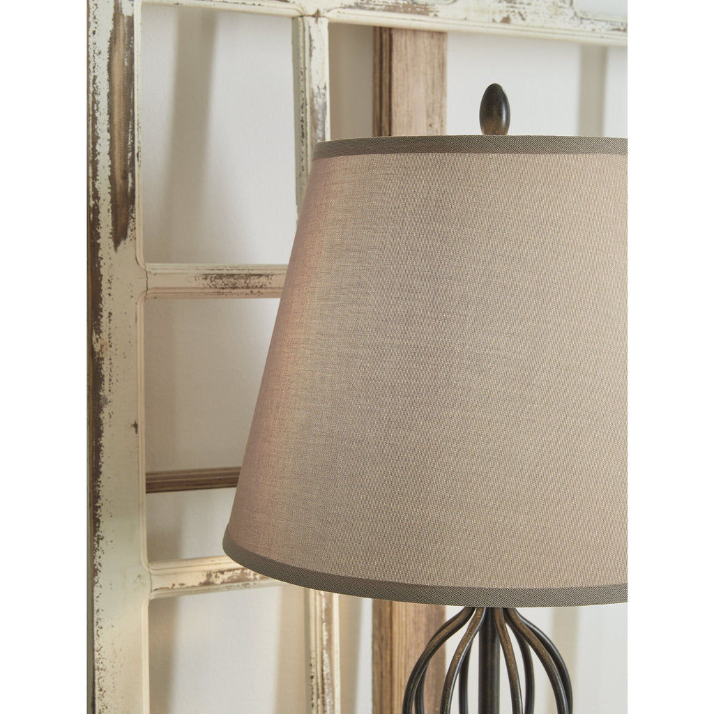 Lampe de table Ornawell en bronze antique de Signature Design by Ashley (lot de 2) - 15W x 15D x 29H