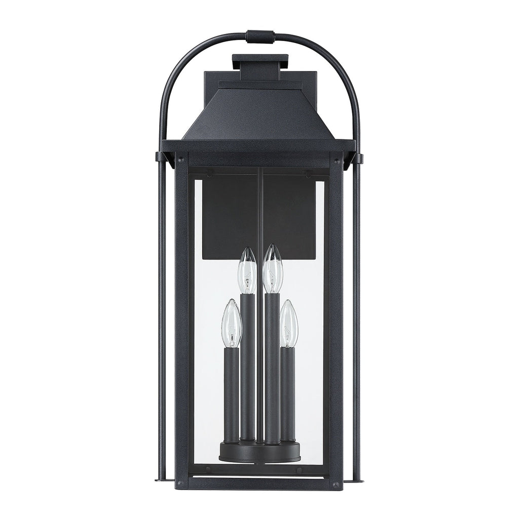 Applique murale extérieure noire Brits