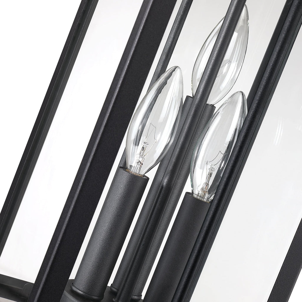 Applique murale extérieure noire Brits