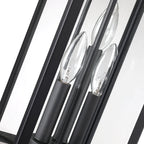 Applique murale extérieure noire Brits