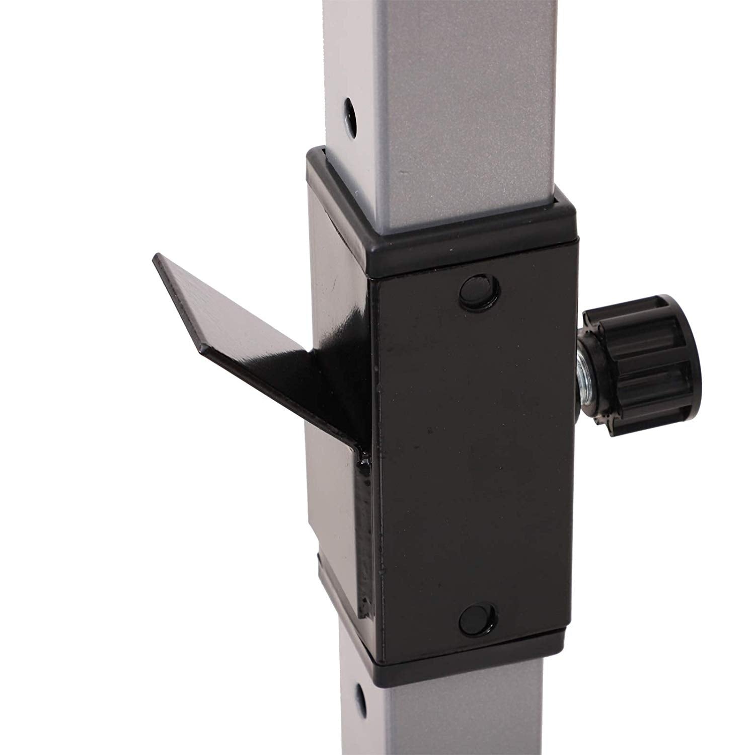 Soozier Support de Squat/Banc de Poussée de Barre à Hauteur Réglable en Acier, 2 pièces - N/A