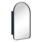 TEHOME Aristes Armoire à pharmacie encastrée avec cadre, miroir et étagères réglables