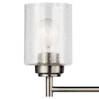 Kichler Lighting Winslow, luminaire de salle de bain à 3 lumières, nickel brossé