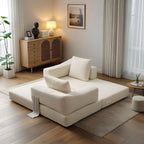 Canapé-lit convertible rembourré 70,87, fauteuil convertible, canapé de sol confortable pour salon, chambre, tissu chenille