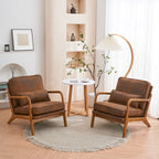 Fauteuil d'appoint capitonné de style moderne du milieu du siècle