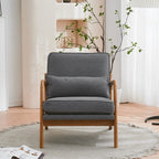 Fauteuil d'appoint capitonné de style moderne du milieu du siècle