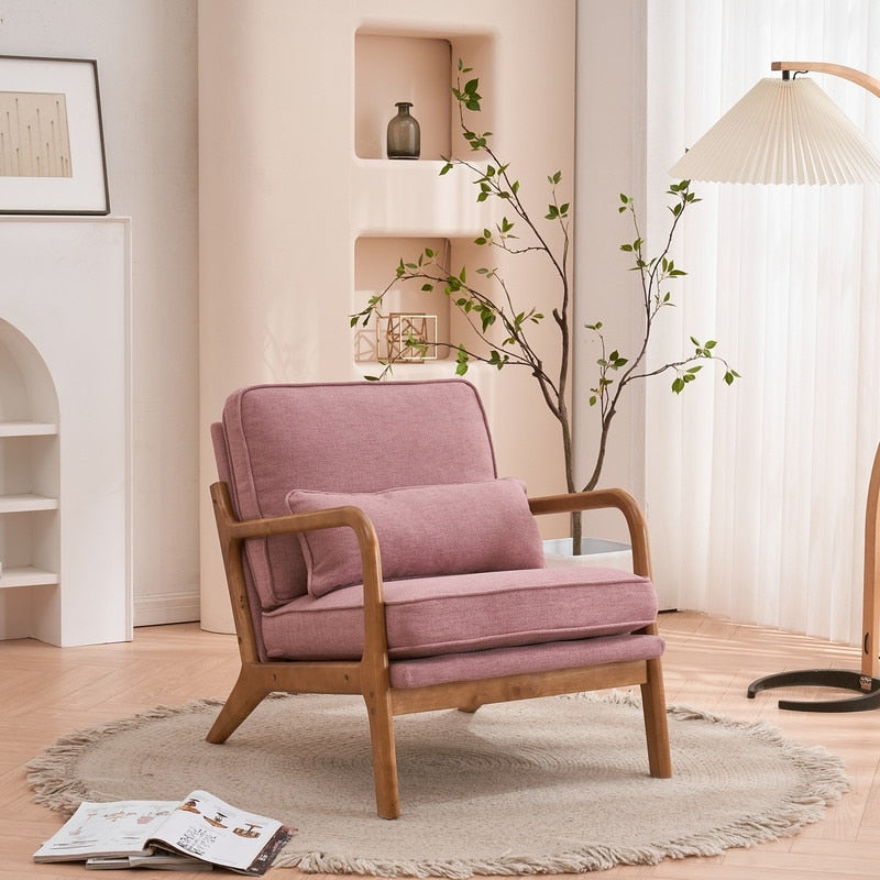 Fauteuil d'appoint capitonné de style moderne du milieu du siècle