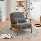 Fauteuil d'appoint capitonné de style moderne du milieu du siècle