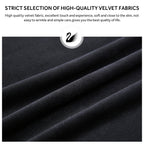 Lot de 6 chaises de salle à manger en velours capitonné avec pieds en bois massif.