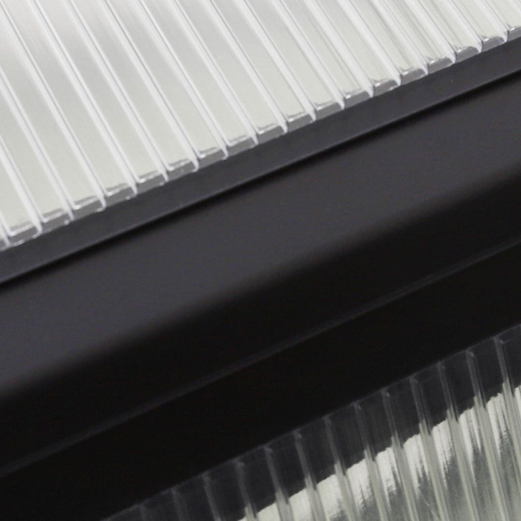 VEIKOUS Kit de serre de jardin en aluminium avec porte verrouillable et fenêtre de toit réglable, gris.