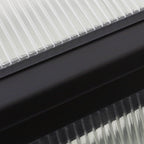 VEIKOUS Kit de serre de jardin en aluminium avec porte verrouillable et fenêtre de toit réglable, gris.