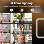 Coiffeuse avec miroir et lampe, table de maquillage et de coiffure avec tabouret.