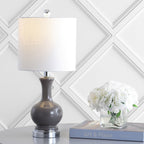 Lampe de table LED Vermont 22 en verre et métal, blanche (lot de 2) par JONATHAN Y