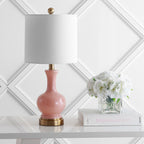 Lampe de table LED Vermont 22 en verre et métal, blanche (lot de 2) par JONATHAN Y