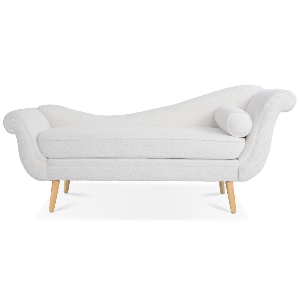 Chaise longue vintage à accoudoirs en volutes de Christopher Knight Home