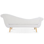 Chaise longue vintage à accoudoirs en volutes de Christopher Knight Home