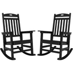 WINSOON Chaise à bascule d'extérieur, résistante aux intempéries, lot de 2