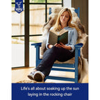 WINSOON Chaise à bascule d'extérieur, résistante aux intempéries, lot de 2