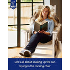 WINSOON Chaise à bascule d'extérieur, résistante aux intempéries, lot de 2