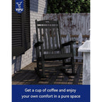 WINSOON Chaise à bascule d'extérieur, résistante aux intempéries, lot de 2