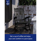 WINSOON Chaise à bascule d'extérieur, résistante aux intempéries, lot de 2