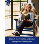 WINSOON Chaise à bascule d'extérieur, résistante aux intempéries, lot de 2