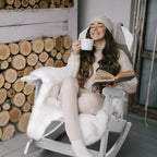 WINSOON Chaise à bascule d'extérieur, résistante aux intempéries, lot de 2