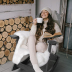 WINSOON Chaise à bascule d'extérieur, résistante aux intempéries, lot de 2