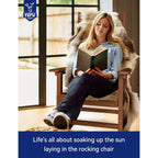 WINSOON Chaise à bascule d'extérieur, résistante aux intempéries, lot de 2