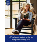 WINSOON Chaise à bascule d'extérieur, résistante aux intempéries, lot de 2