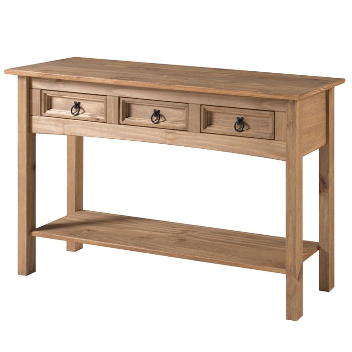 Console d'entrée en bois avec 3 tiroirs Corona | Furniture Dash - N/A