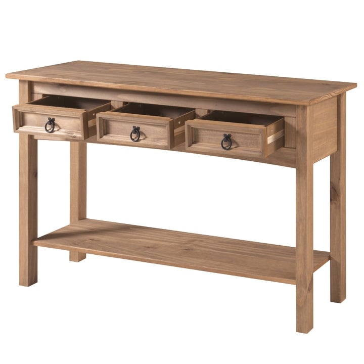 Console d'entrée en bois avec 3 tiroirs Corona | Furniture Dash - N/A