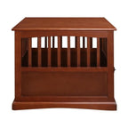 Table d'appoint en bois pour panier pour animaux de compagnie avec porte verrouillable