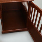 Table d'appoint en bois pour panier pour animaux de compagnie avec porte verrouillable