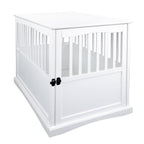 Table d'appoint en bois pour panier pour animaux de compagnie avec porte verrouillable