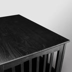 Table d'appoint en bois pour panier pour animaux de compagnie avec porte verrouillable