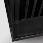 Table d'appoint en bois pour panier pour animaux de compagnie avec porte verrouillable