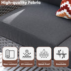 Ensemble de meubles de jardin d'extérieur XIZZI 4 pièces pour conversation avec table