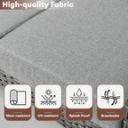 Ensemble de meubles de jardin d'extérieur XIZZI 4 pièces pour conversation avec table