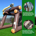 Jeu de lancer de hache gonflable XJUMP avec souffleur d'air et haches en mousse, qualité professionnelle, location, léger, pour jeux en extérieur