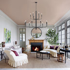 Luminaire minimaliste à 15 lumières, style bougeoir, design ancien à 2 niveaux - 48