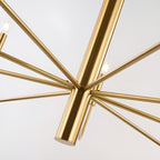 Luminaire minimaliste à 15 lumières, style bougeoir, design ancien à 2 niveaux - 48