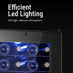 Réfrigérateur à vin/boissons de 43 cm (17 pouces), 20 bouteilles, autoportant, contrôle numérique de la température