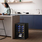 Réfrigérateur à vin/boissons de 43 cm (17 pouces), 20 bouteilles, autoportant, contrôle numérique de la température