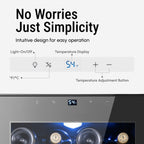 Réfrigérateur à vin/boissons de 17 pouces pouvant contenir 28 bouteilles, refroidisseur à vin en acier inoxydable pour usage domestique et commercial.