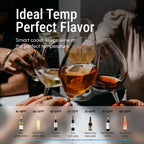 Réfrigérateur à vin/boissons de 17 pouces pouvant contenir 28 bouteilles, refroidisseur à vin en acier inoxydable pour usage domestique et commercial.