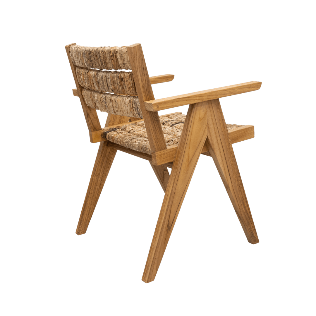 Fauteuil de salle à manger en abaca