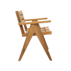 Fauteuil de salle à manger en abaca