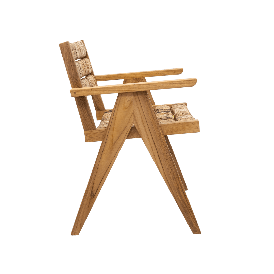 Fauteuil de salle à manger en abaca