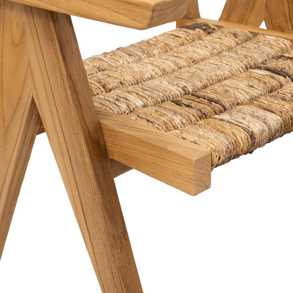 Fauteuil de salle à manger en abaca